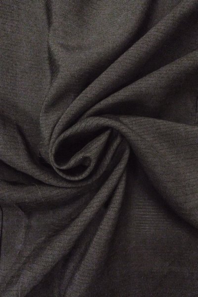 Photo10: O0909Y Vintage Japanese kimono   Black HAORI short jacket for women / Silk.    (Grade B) (10)