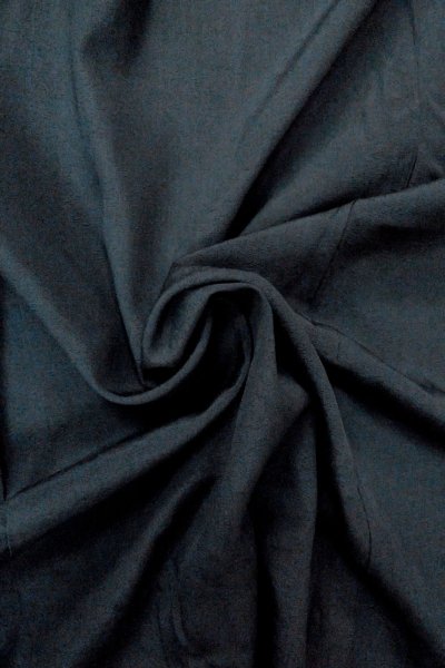 Photo9: O0910C Vintage Japanese kimono   Black HAORI short jacket for women / Silk.    (Grade B) (9)