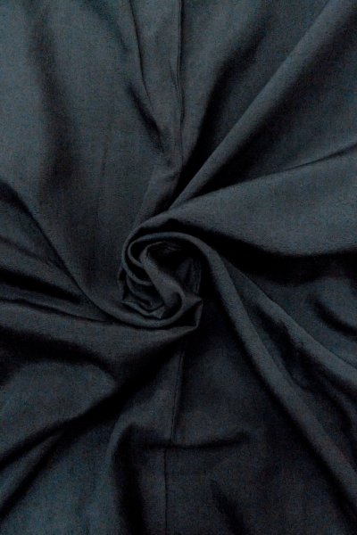 Photo10: O0910C Vintage Japanese kimono   Black HAORI short jacket for women / Silk.    (Grade B) (10)