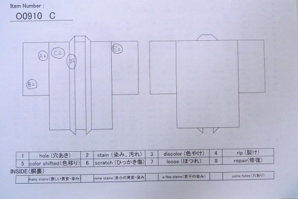 Photo11: O0910C Vintage Japanese kimono   Black HAORI short jacket for women / Silk.    (Grade B) (11)