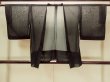 Photo1: O0910D Vintage Japanese kimono   Black HAORI short jacket for women / Silk.    (Grade B) (1)
