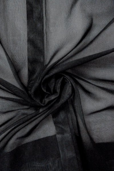 Photo10: O0910D Vintage Japanese kimono   Black HAORI short jacket for women / Silk.    (Grade B) (10)