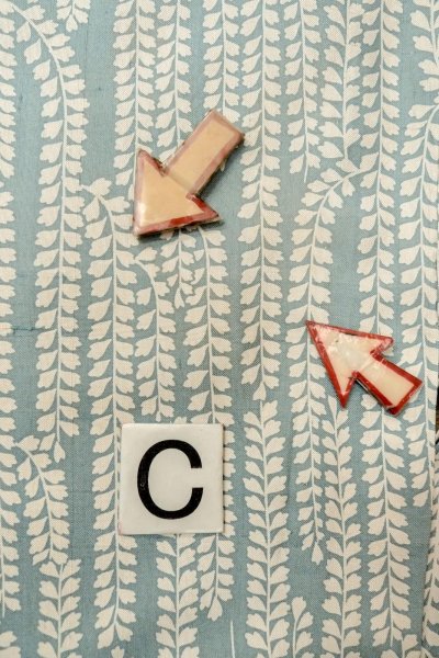 Photo16: O1002A Vintage Japanese kimono Grayish Light Blue HITOE unlined for women / Silk. Japanese wisteria (Grade C) (16)