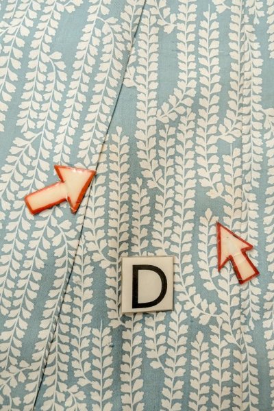 Photo17: O1002A Vintage Japanese kimono Grayish Light Blue HITOE unlined for women / Silk. Japanese wisteria (Grade C) (17)