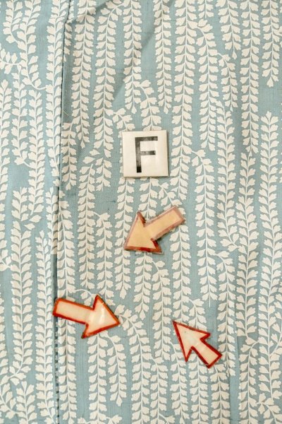 Photo19: O1002A Vintage Japanese kimono Grayish Light Blue HITOE unlined for women / Silk. Japanese wisteria (Grade C) (19)