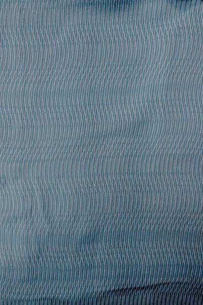 Photo3: O1002B Vintage Japanese kimono Grayish Blue HITOE unlined for women / Silk. Stripes (Grade B) (3)