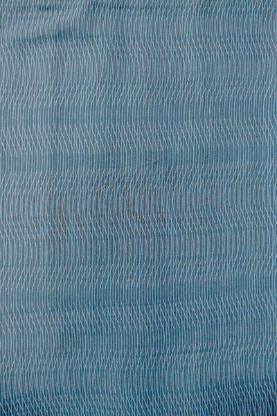 Photo4: O1002B Vintage Japanese kimono Grayish Blue HITOE unlined for women / Silk. Stripes (Grade B) (4)