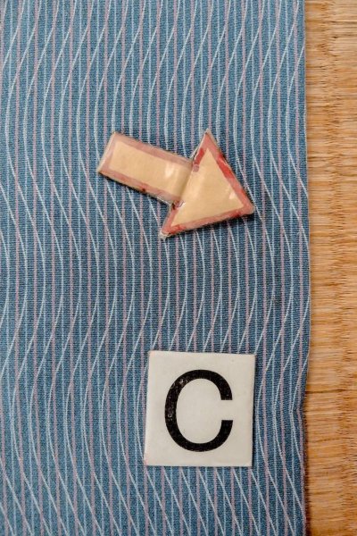 Photo16: O1002B Vintage Japanese kimono Grayish Blue HITOE unlined for women / Silk. Stripes (Grade B) (16)