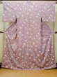 Photo1: O1002D Vintage Japanese kimono Wisteria KOMON dyed for women / Synthetic. Chrysanthemum (Grade C) (1)