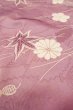 Photo10: O1002D Vintage Japanese kimono Wisteria KOMON dyed for women / Synthetic. Chrysanthemum (Grade C) (10)