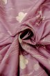 Photo12: O1002D Vintage Japanese kimono Wisteria KOMON dyed for women / Synthetic. Chrysanthemum (Grade C) (12)