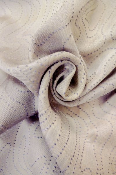 Photo11: O1002G Vintage Japanese kimono Pale Light Purple IROMUJI plain colored for women / Silk. Abstract pattern (Grade C) (11)