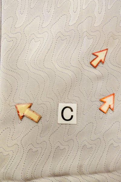 Photo16: O1002G Vintage Japanese kimono Pale Light Purple IROMUJI plain colored for women / Silk. Abstract pattern (Grade C) (16)