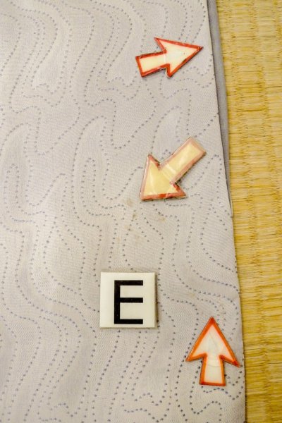 Photo18: O1002G Vintage Japanese kimono Pale Light Purple IROMUJI plain colored for women / Silk. Abstract pattern (Grade C) (18)