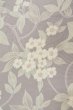 Photo7: O1002H Vintage Japanese kimono Pale Grayish Wisteria KOMON dyed for women / Silk. Flower (Grade C) (7)