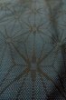 Photo10: O1002I Vintage Japanese kimono Indigo Blue TSUMUGI pongee for women / Silk. Hemp leaf (Grade B) (10)