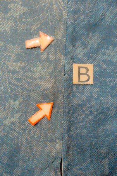 Photo15: O1002J Vintage Japanese kimono Dark Grayish Light Blue TSUMUGI pongee for women / Silk. Flower (Grade D) (15)