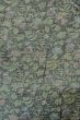 Photo3: O1002N Vintage Japanese kimono Pale Gray TSUMUGI pongee for women / Silk. Leaf (Grade C) (3)