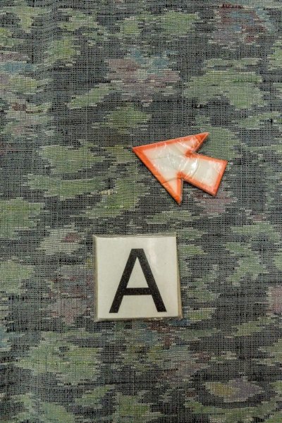 Photo14: O1002N Vintage Japanese kimono Pale Gray TSUMUGI pongee for women / Silk. Leaf (Grade C) (14)