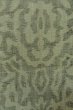 Photo5: O1002O Vintage Japanese kimono Grayish Green TSUMUGI pongee for women / Linen. Chinz pattern (Grade D) (5)