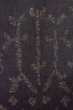 Photo6: O1002P Vintage Japanese kimono Black ORI woven for women / Silk. Chinese flower, The lining has holes or rips. (Grade B) (6)