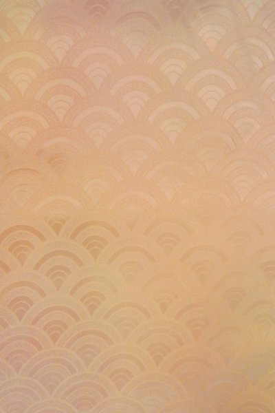 Photo4: O1002R Vintage Japanese kimono Pale Light Pink IROMUJI plain colored for women / Silk. (Grade C) (4)