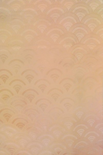 Photo5: O1002R Vintage Japanese kimono Pale Light Pink IROMUJI plain colored for women / Silk. (Grade C) (5)