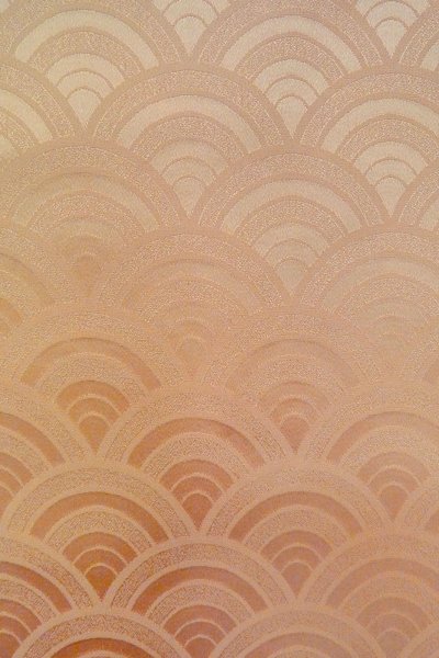 Photo6: O1002R Vintage Japanese kimono Pale Light Pink IROMUJI plain colored for women / Silk. (Grade C) (6)