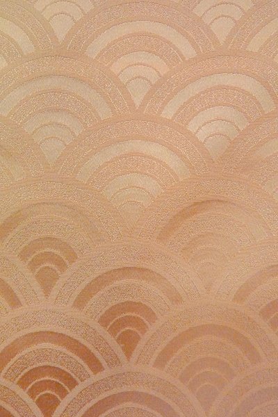 Photo7: O1002R Vintage Japanese kimono Pale Light Pink IROMUJI plain colored for women / Silk. (Grade C) (7)