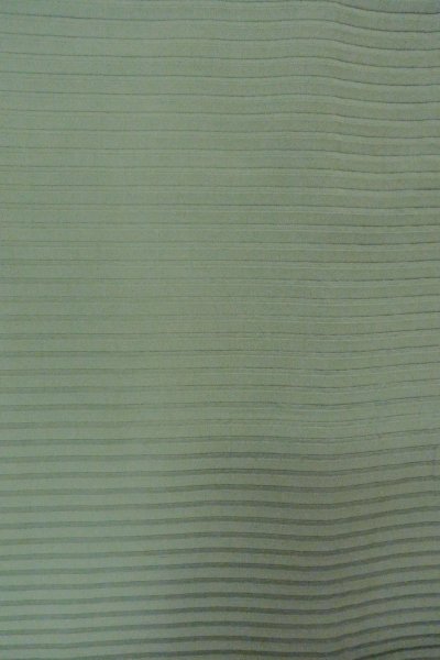 Photo5: O1002S Vintage Japanese kimono Light Grayish Green IROMUJI plain colored for women / Silk., There are some patterns on the lining. (Grade C) (5)