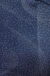 Photo3: O1002U Vintage Japanese kimono Dark Indigo Blue HITOE unlined for women / Silk. Abstract pattern, Japanese killifish pattern (Grade C) (3)