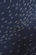 Photo7: O1002U Vintage Japanese kimono Dark Indigo Blue HITOE unlined for women / Silk. Abstract pattern, Japanese killifish pattern (Grade C) (7)