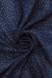 Photo13: O1002U Vintage Japanese kimono Dark Indigo Blue HITOE unlined for women / Silk. Abstract pattern, Japanese killifish pattern (Grade C) (13)