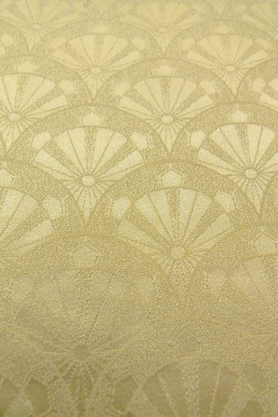 Photo9: O1002X Vintage Japanese kimono Shiny Light Yellow TSUKESAGE formal for women / Silk. Wheel (Grade B) (9)