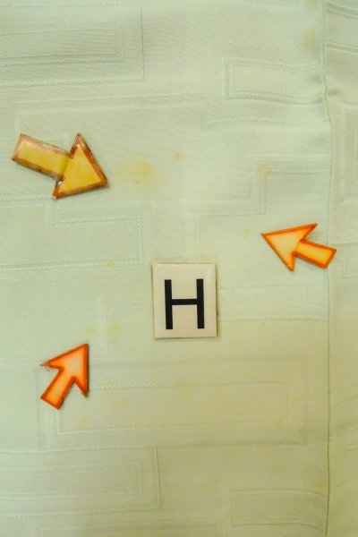 Photo24: O1002Y Vintage Japanese kimono Pale Light Teal HOUMONGI formal for women / Silk. Butterfly (Grade C) (24)