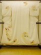 Photo1: O1002Z Vintage Japanese kimono Pale Ivory HOUMONGI formal for women / Silk. Flower (Grade C) (1)