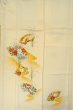 Photo4: O1002Z Vintage Japanese kimono Pale Ivory HOUMONGI formal for women / Silk. Flower (Grade C) (4)