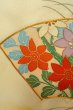 Photo7: O1002Z Vintage Japanese kimono Pale Ivory HOUMONGI formal for women / Silk. Flower (Grade C) (7)