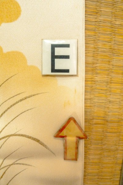 Photo21: O1002Z Vintage Japanese kimono Pale Ivory HOUMONGI formal for women / Silk. Flower (Grade C) (21)