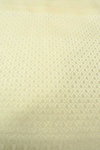 Photo13: O1003A Vintage Japanese kimono Shiny Ivory HOUMONGI formal for women / Silk. Flower (Grade C) (13)