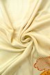 Photo15: O1003A Vintage Japanese kimono Shiny Ivory HOUMONGI formal for women / Silk. Flower (Grade C) (15)