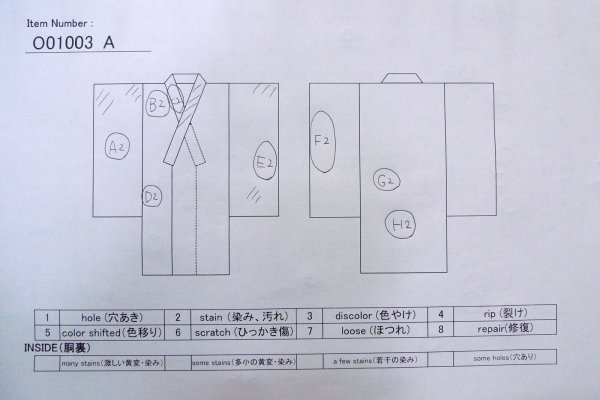 Photo16: O1003A Vintage Japanese kimono Shiny Ivory HOUMONGI formal for women / Silk. Flower (Grade C) (16)