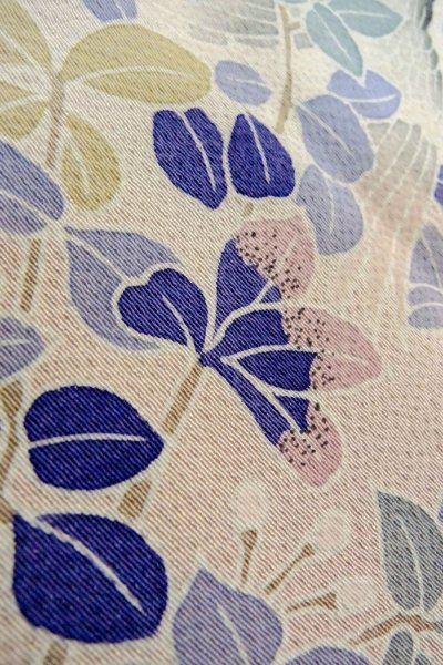 Photo11: O1003B Vintage Japanese kimono Pale Pink HOUMONGI formal for women / Silk. SAKURA cherry blossom (Grade C) (11)