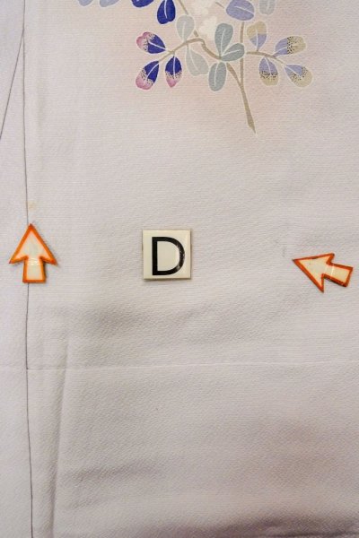 Photo20: O1003B Vintage Japanese kimono Pale Pink HOUMONGI formal for women / Silk. SAKURA cherry blossom (Grade C) (20)