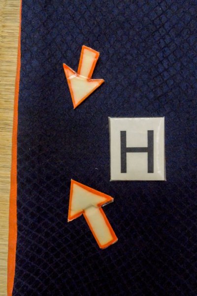 Photo24: O1003C Vintage Japanese kimono Dark Indigo Blue HOUMONGI formal for women / Silk. Flower (Grade C) (24)