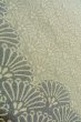 Photo9: O1003D Vintage Japanese kimono Pale Grayish Light Blue HOUMONGI formal for women / Silk. Chrysanthemum (Grade C) (9)