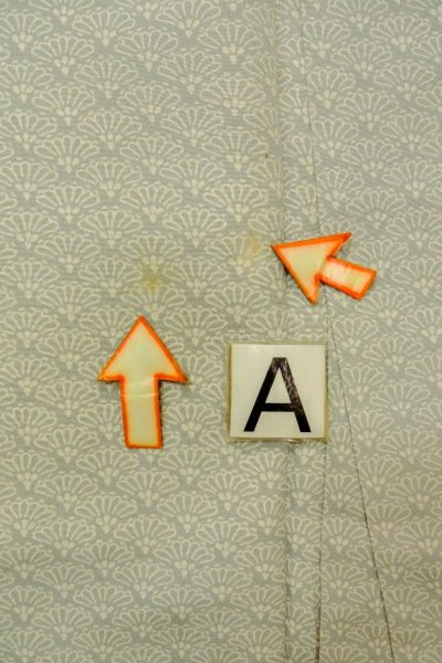 Photo15: O1003D Vintage Japanese kimono Pale Grayish Light Blue HOUMONGI formal for women / Silk. Chrysanthemum (Grade C) (15)