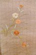 Photo6: O1003E Vintage Japanese kimono Pale Grayish Wisteria HOUMONGI formal for women / Silk. Flower (Grade C) (6)