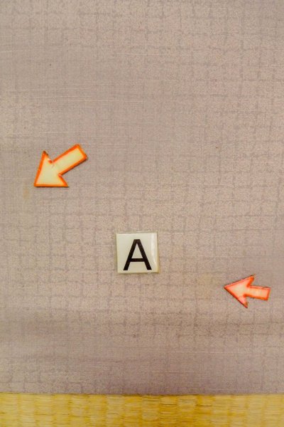 Photo15: O1003E Vintage Japanese kimono Pale Grayish Wisteria HOUMONGI formal for women / Silk. Flower (Grade C) (15)