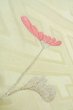 Photo13: O1003F Vintage Japanese kimono Shiny White FURISODE long-sleeved for women / Silk. Chrysanthemum (Grade C) (13)
